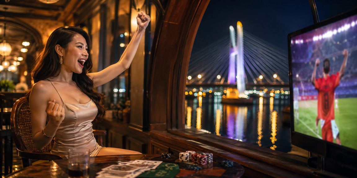 Người chơi Cần Thơ thưởng thức cà phê và chơi game bài trực tuyến trên điện thoại buổi chiều